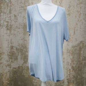 Project Social T Tops - Project Social T Utility Light Blue Tee Project Social T Tops - Project Social T Utility Light Blue Tee